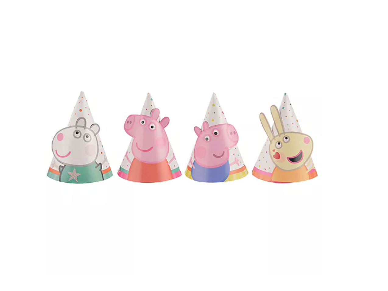 Mini Peppa Pig Confetti Party Party Hats 8ct