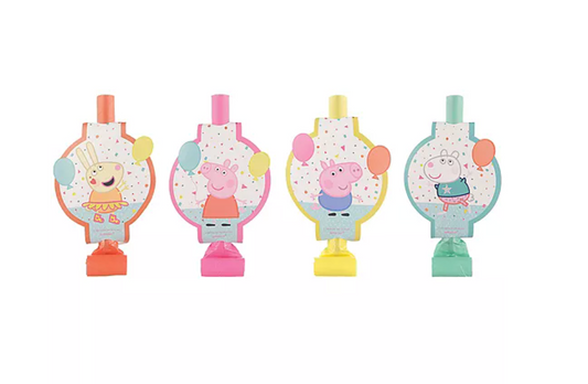 Peppa Pig Confetti Party Blowouts 8ct