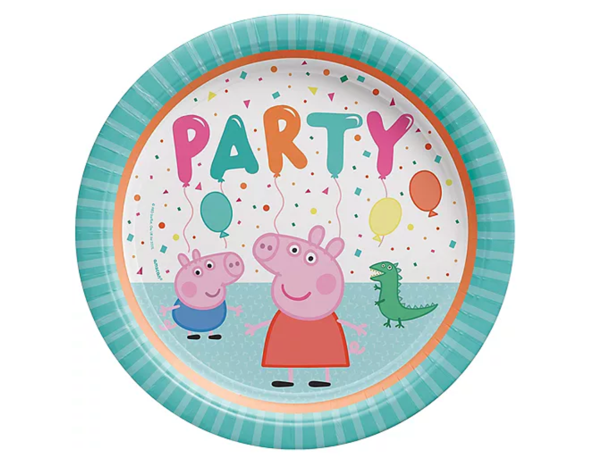 Peppa Pig Confetti Party Lunch Plates, 9in, 8ct