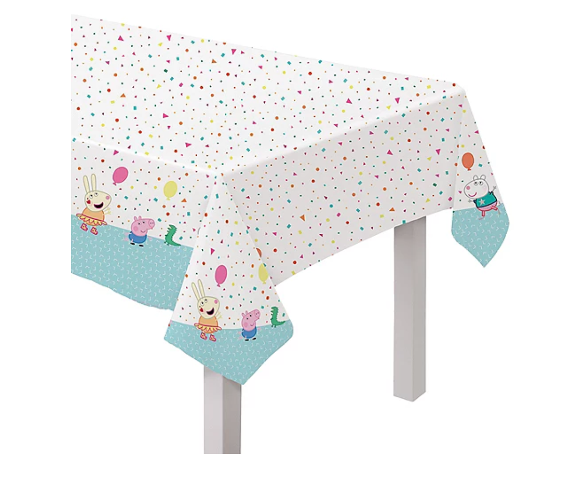 Peppa Pig Confetti Party Table Cover 54in x 96in