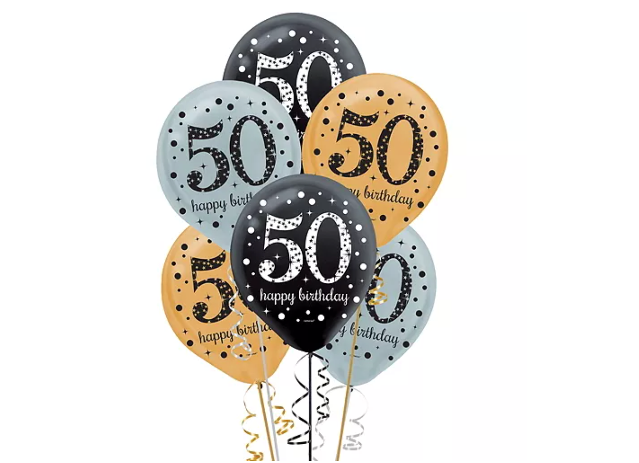 50th Birthday Balloons