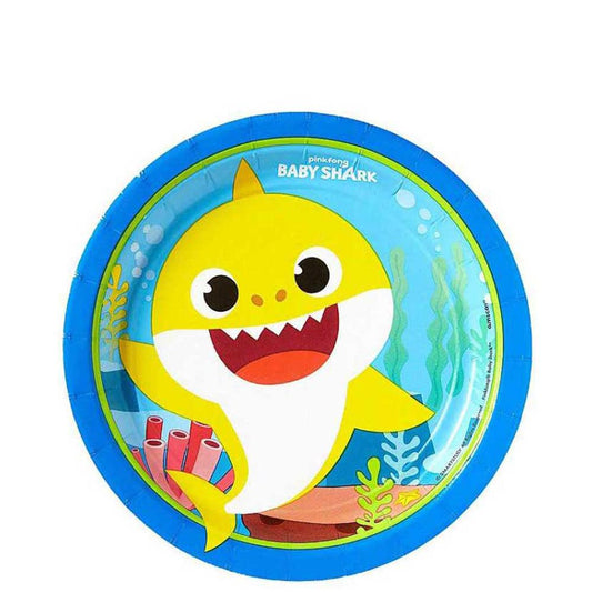 Baby Shark Paper Plate (7 in)