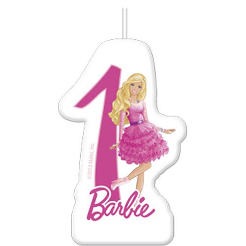 Barbie Sparkle Numeral Candle