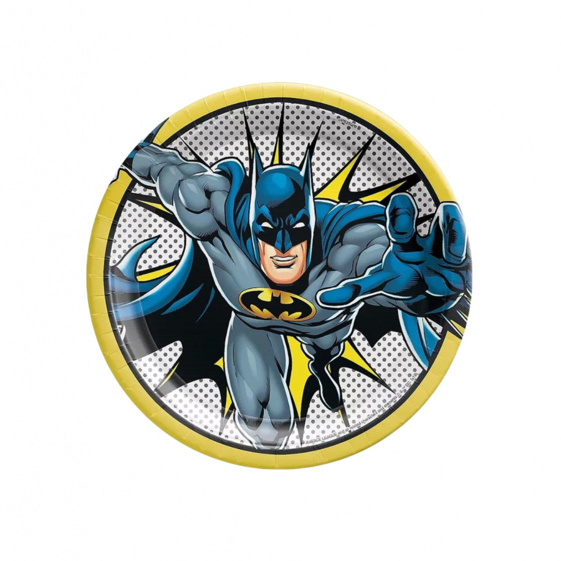 Batman Round Paper Plates  (9 in)