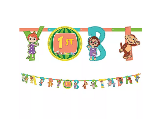 Cocomelon Birthday Banner