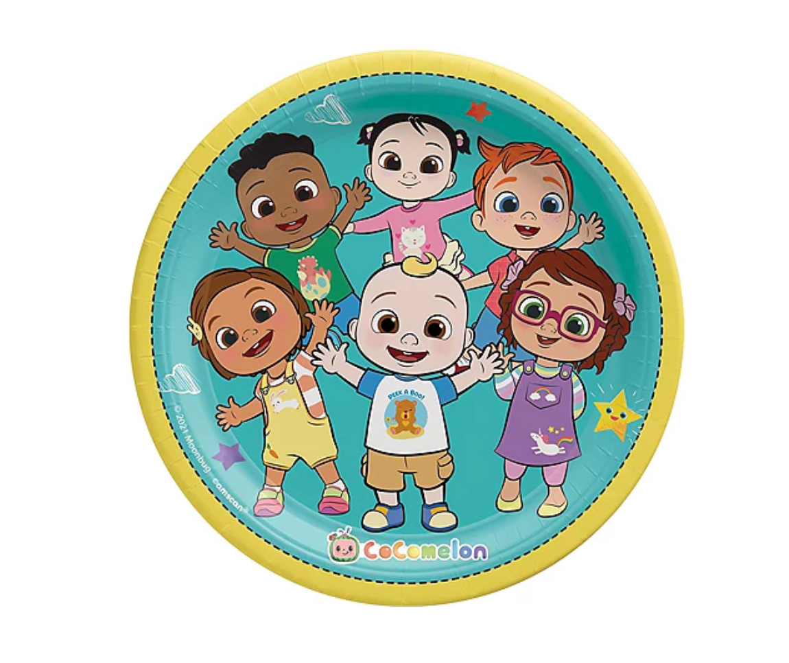 Cocomelon Paper Lunch Plates