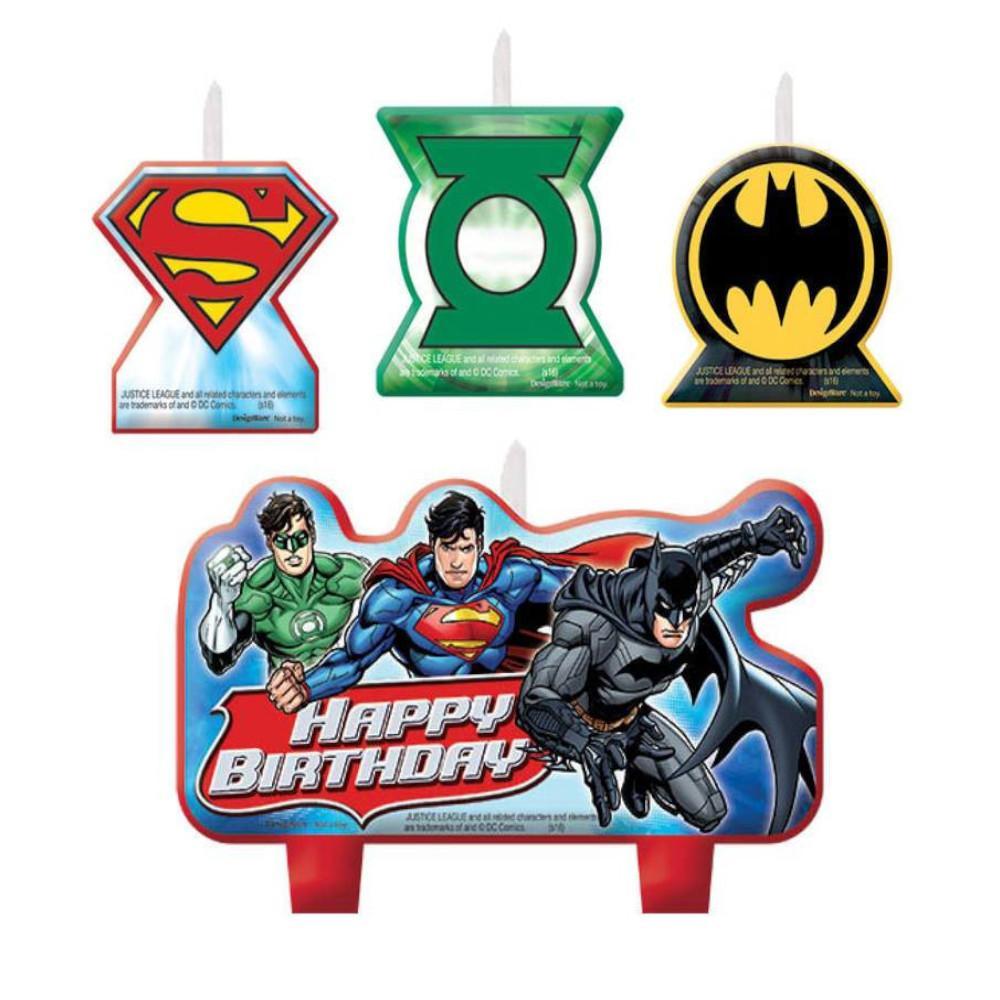 Justice League Birthday Candle Set