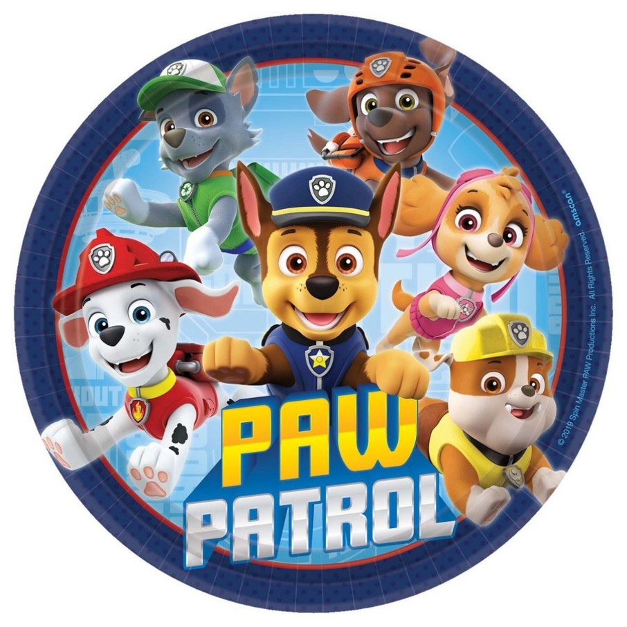 Paw Patrol Adventures Paper Plates (7 in)