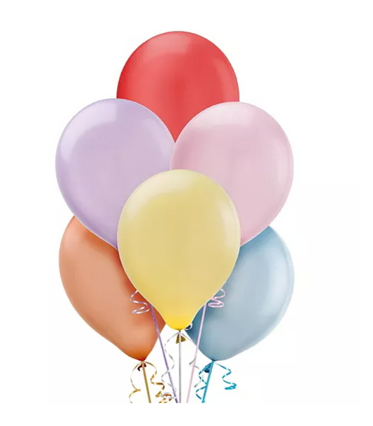 Assorted Pearl Pastel Balloons