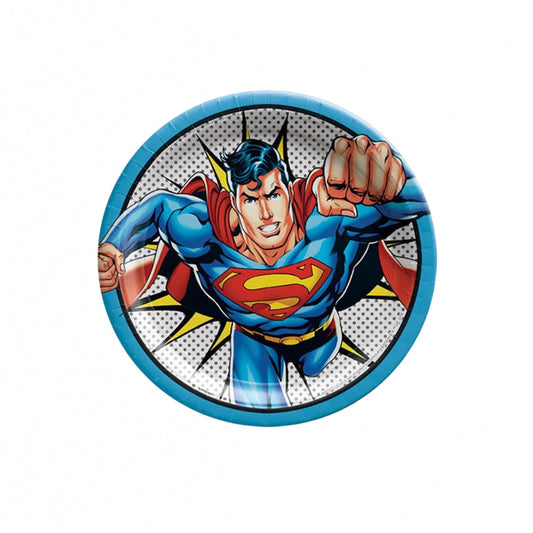 Superman Paper Plates (9 in)