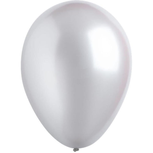 Metallic Silver Latex Balloon